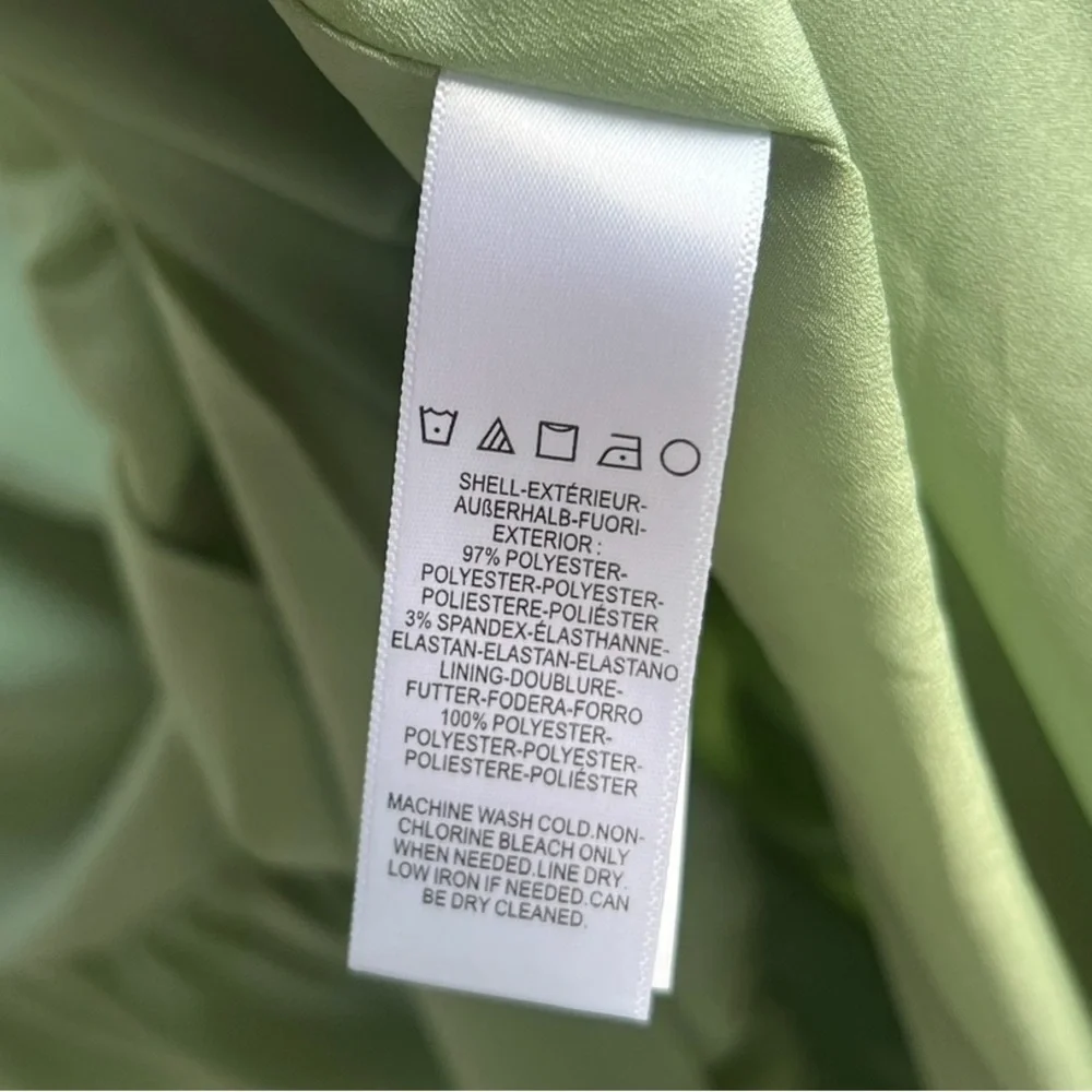 🆕 🌿Dress the Population XXL Mint Green Asymmetrical Maxi Wedding Evening Gown🌿 - Picture 14 of 14